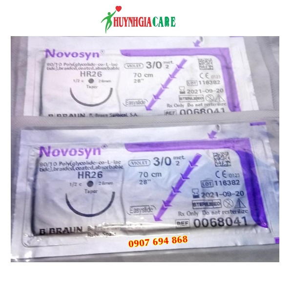 Chỉ phẫu thuật Novosyn 3/0