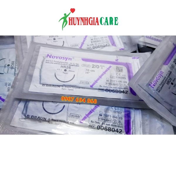 Chỉ phẫu thuật tự tan novosyn 2/0