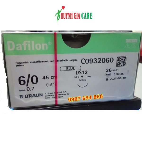 Chỉ phẫu thuật Dafilon 6/0