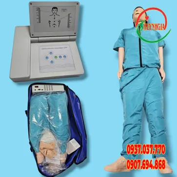 Mô hình thực hành hồi sinh tim phổi toàn thân có Monitor