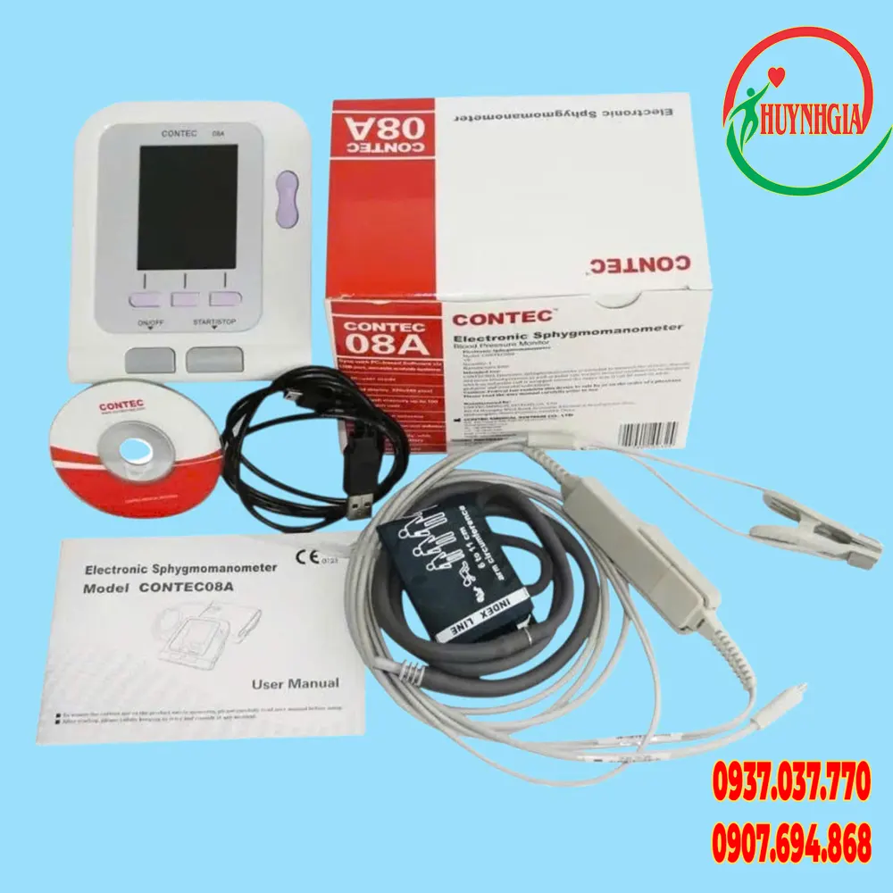 Máy đo huyết áp và Spo2 Contec08A